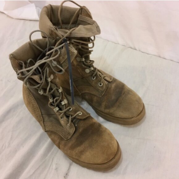 ALTAMA HOT WEATHER VENTED TAN VIBRAM SOLES TAN sz7.5 COMBAT BOOTS NM 32226 main image 10